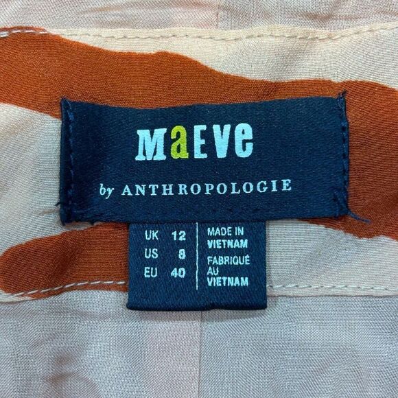 Maeve‎ Anthropologie The Isobel silky Pleated skirt size 8 NWT - Picture 11 of 14